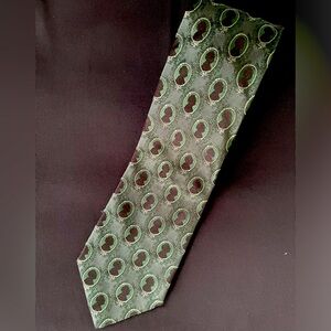 Vintage FERRE silk tie Made in Italy Rare Pattern Pre-owned Never Used